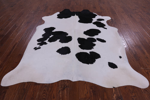 SUPER SALE Black & White Natural Cowhide Rug - XX-Large 7' 8