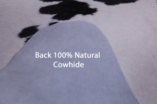 SUPER SALE Black & White Natural Cowhide Rug - XX-Large 7' 8