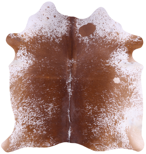 SUPER SALE Brown Salt & Pepper Natural Cowhide Rug - X-Large 6' 8