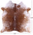 SUPER SALE Brown Salt & Pepper Natural Cowhide Rug - X-Large 6' 8"H x 6' 2"W