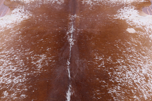 SUPER SALE Brown Salt & Pepper Natural Cowhide Rug - X-Large 6' 8