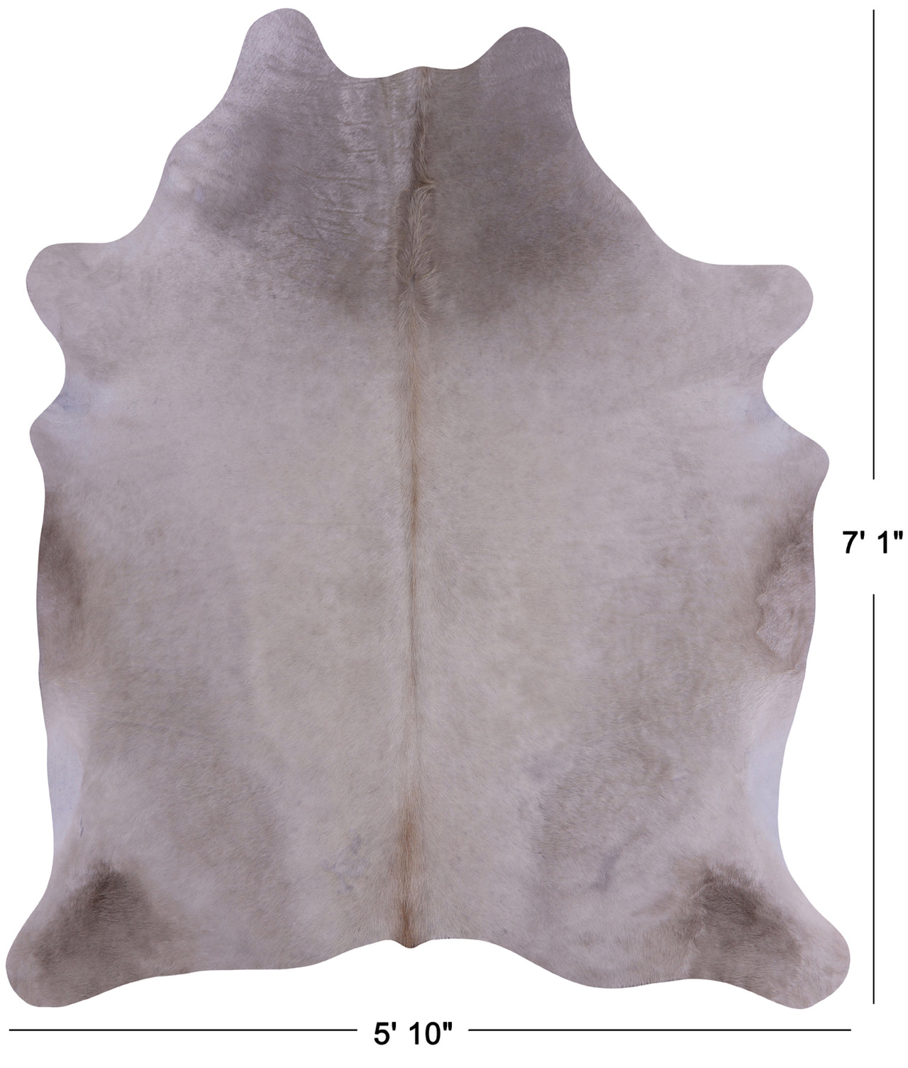 SUPER SALE Beige Natural Cowhide Rug - X-Large 7' 1"H x 5' 10"W