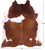SUPER SALE Brown & White Natural Cowhide Rug - XX-Large 8' 2"H x 7' 0"W