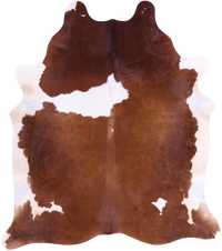 Thumbnail for SUPER SALE Brown & White Natural Cowhide Rug - XX-Large 8' 2