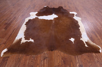 Thumbnail for SUPER SALE Brown & White Natural Cowhide Rug - XX-Large 8' 2