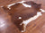 SUPER SALE Brown & White Natural Cowhide Rug - XX-Large 8' 2"H x 7' 0"W