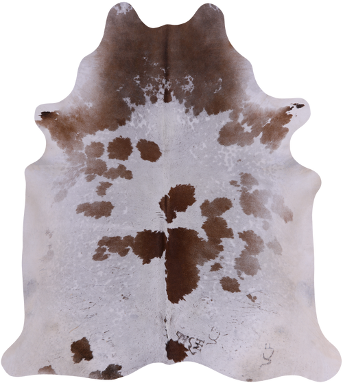 SUPER SALE Brown & White Natural Cowhide Rug - X-Large 7' 1