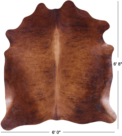 SUPER SALE Brindle Natural Cowhide Rug - X-Large 6' 8