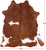 SUPER SALE Brown & White Natural Cowhide Rug - X-Large 6' 9"H x 6' 3"W