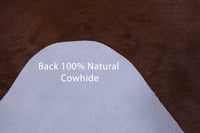 Thumbnail for SUPER SALE Brown & White Natural Cowhide Rug - X-Large 6' 9