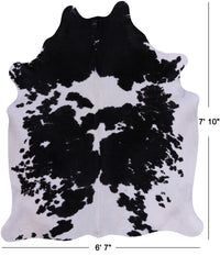 Thumbnail for SUPER SALE Black & White Natural Cowhide Rug - XX-Large 7' 10