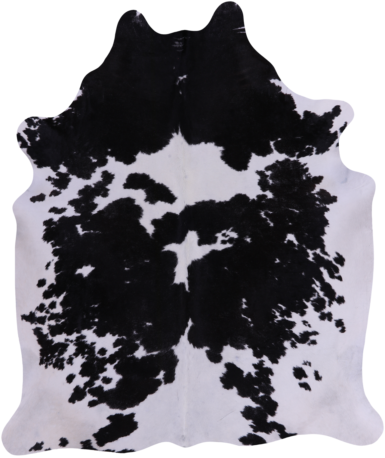 SUPER SALE Black & White Natural Cowhide Rug - XX-Large 7' 10"H x 6' 7"W
