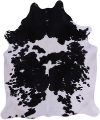 Thumbnail for SUPER SALE Black & White Natural Cowhide Rug - XX-Large 7' 10