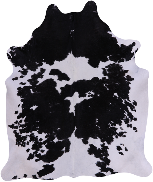 SUPER SALE Black & White Natural Cowhide Rug - XX-Large 7' 10