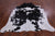 SUPER SALE Black & White Natural Cowhide Rug - XX-Large 7' 10"H x 6' 7"W