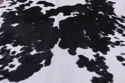 SUPER SALE Black & White Natural Cowhide Rug - XX-Large 7' 10