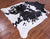 SUPER SALE Black & White Natural Cowhide Rug - XX-Large 7' 10"H x 6' 7"W