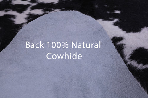 SUPER SALE Black & White Natural Cowhide Rug - XX-Large 7' 10