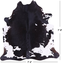 Thumbnail for SUPER SALE Black & White Natural Cowhide Rug - XX-Large 7' 9
