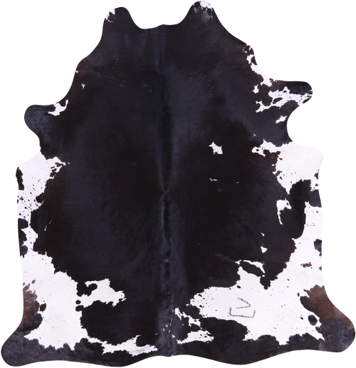 SUPER SALE Black & White Natural Cowhide Rug - XX-Large 7' 9