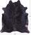 SUPER SALE Black Natural Cowhide Rug - X-Large 7' 1"H x 6' 3"W