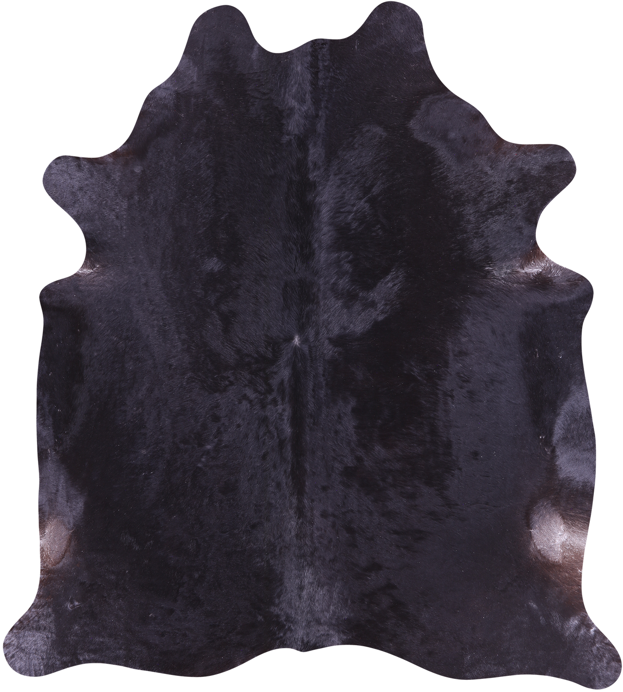 SUPER SALE Black Natural Cowhide Rug - X-Large 7' 1"H x 6' 3"W
