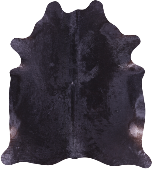 SUPER SALE Black Natural Cowhide Rug - X-Large 7' 1