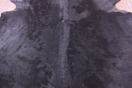 SUPER SALE Black Natural Cowhide Rug - X-Large 7' 1