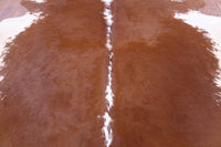 Thumbnail for SUPER SALE Brown & White Natural Cowhide Rug - Large 6' 5