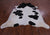 SUPER SALE Black & White Natural Cowhide Rug - XX-Large 8' 9"H x 7' 0"W