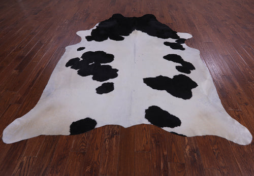 SUPER SALE Black & White Natural Cowhide Rug - XX-Large 8' 9