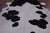 SUPER SALE Black & White Natural Cowhide Rug - XX-Large 8' 9"H x 7' 0"W