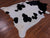 SUPER SALE Black & White Natural Cowhide Rug - XX-Large 8' 9"H x 7' 0"W