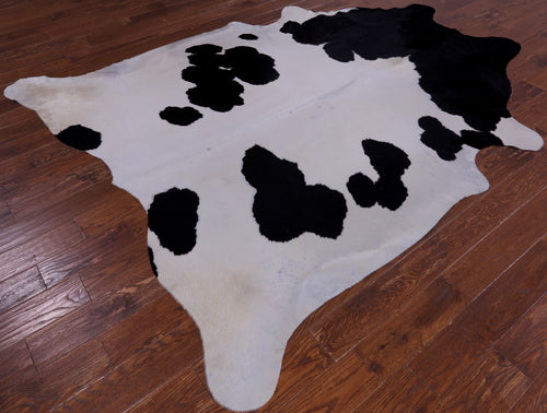 SUPER SALE Black & White Natural Cowhide Rug - XX-Large 8' 9