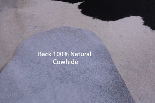 SUPER SALE Black & White Natural Cowhide Rug - XX-Large 8' 9