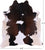 SUPER SALE Brown & White Natural Cowhide Rug - XX-Large 7' 7"H x 6' 6"W