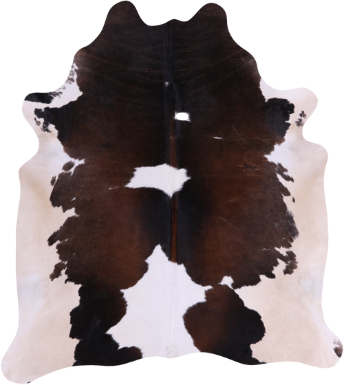 SUPER SALE Brown & White Natural Cowhide Rug - XX-Large 7' 7