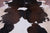 SUPER SALE Brown & White Natural Cowhide Rug - XX-Large 7' 7"H x 6' 6"W