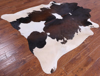 Thumbnail for SUPER SALE Brown & White Natural Cowhide Rug - XX-Large 7' 7