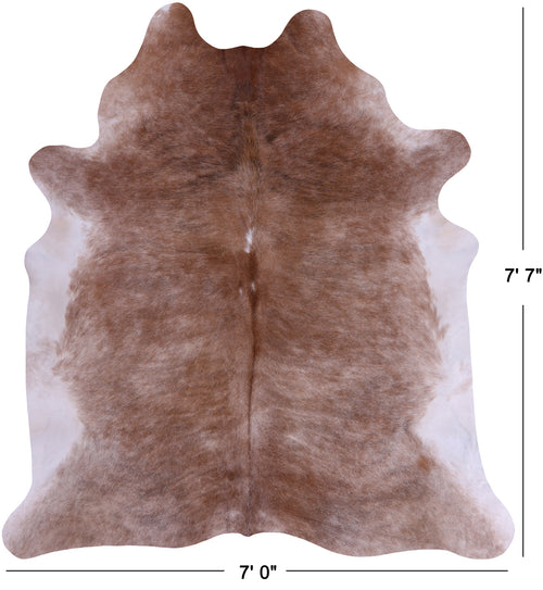 SUPER SALE Light Brown Natural Cowhide Rug - XX-Large 7' 7