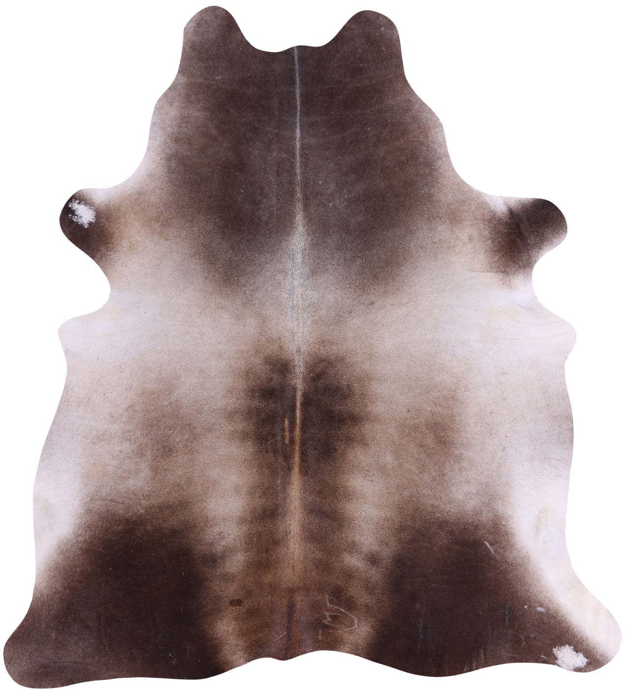 SUPER SALE Brown & White Natural Cowhide Rug - X-Large 7' 2"H x 6' 4"W