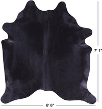Thumbnail for SUPER SALE Black Natural Cowhide Rug - X-Large 7' 1