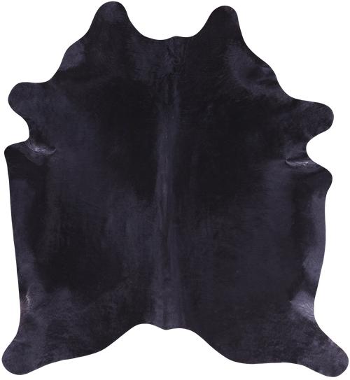SUPER SALE Black Natural Cowhide Rug - X-Large 7' 1