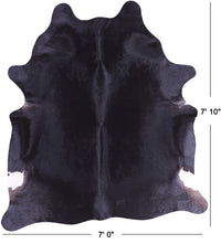 Thumbnail for SUPER SALE Black Natural Cowhide Rug - XX-Large 7' 10