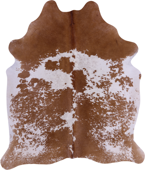 SUPER SALE Brown Salt & Pepper Natural Cowhide Rug - XX-Large 7' 4
