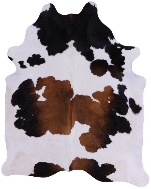SUPER SALE Tricolor Natural Cowhide Rug - XX-Large 7' 4