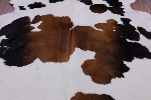 SUPER SALE Tricolor Natural Cowhide Rug - XX-Large 7' 4