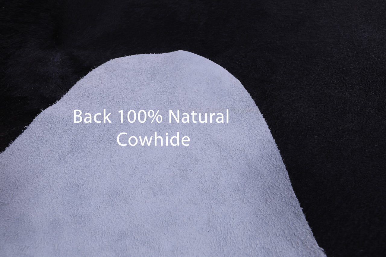 SUPER SALE Black Natural Cowhide Rug - XX-Large 7' 8"H x 7' 0"W