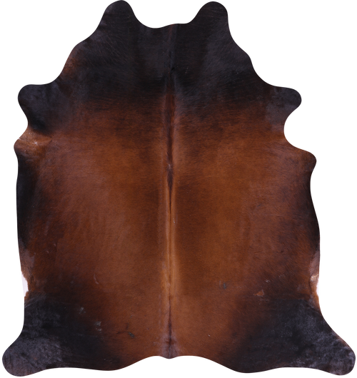 SUPER SALE Dark Brown Natural Cowhide Rug - X-Large 7' 3