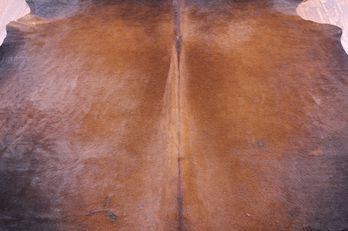 SUPER SALE Dark Brown Natural Cowhide Rug - X-Large 7' 3